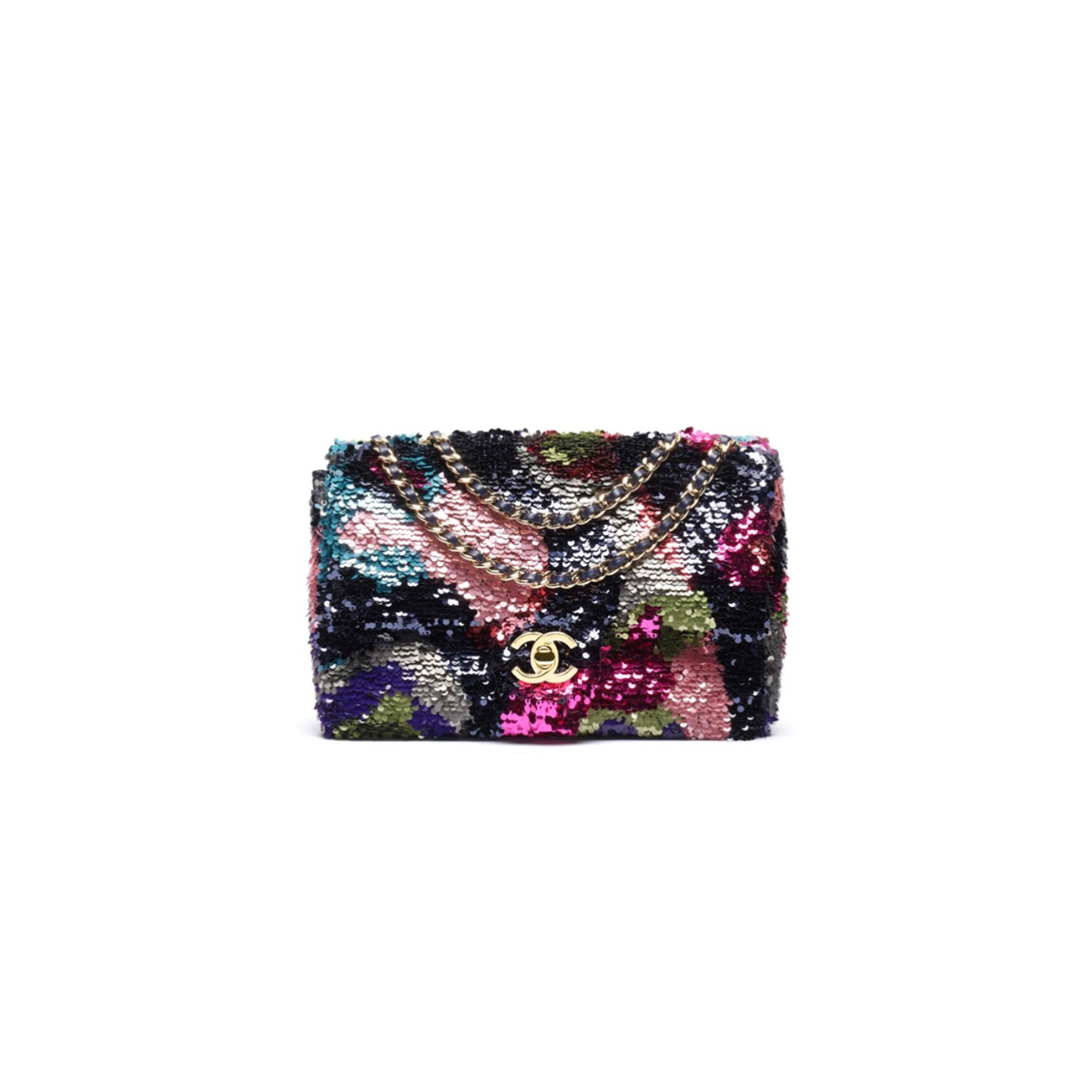 CHANEL MASTER SMALL FLAP SPARKLY SHOULDER BAG AS4561 (20*12*6cm)